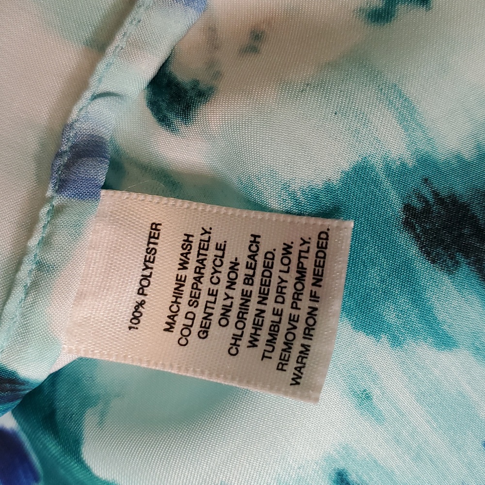 White House Black Market Blue and Green Women's Top Size S - Picture 11 of 11